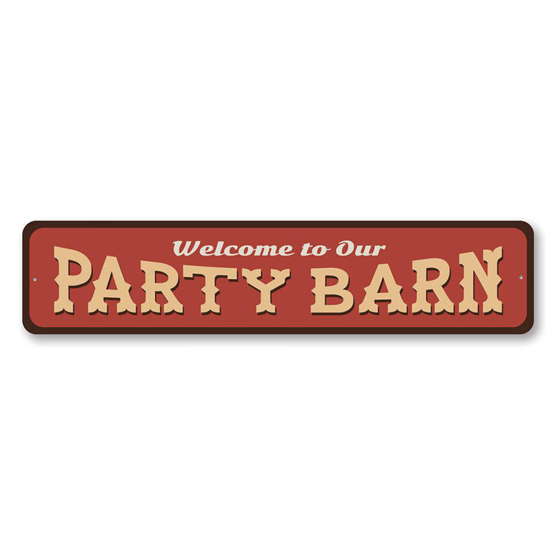 Panneau en aluminium Party Barn, H 4 po x l 18 po x P 0,04 po