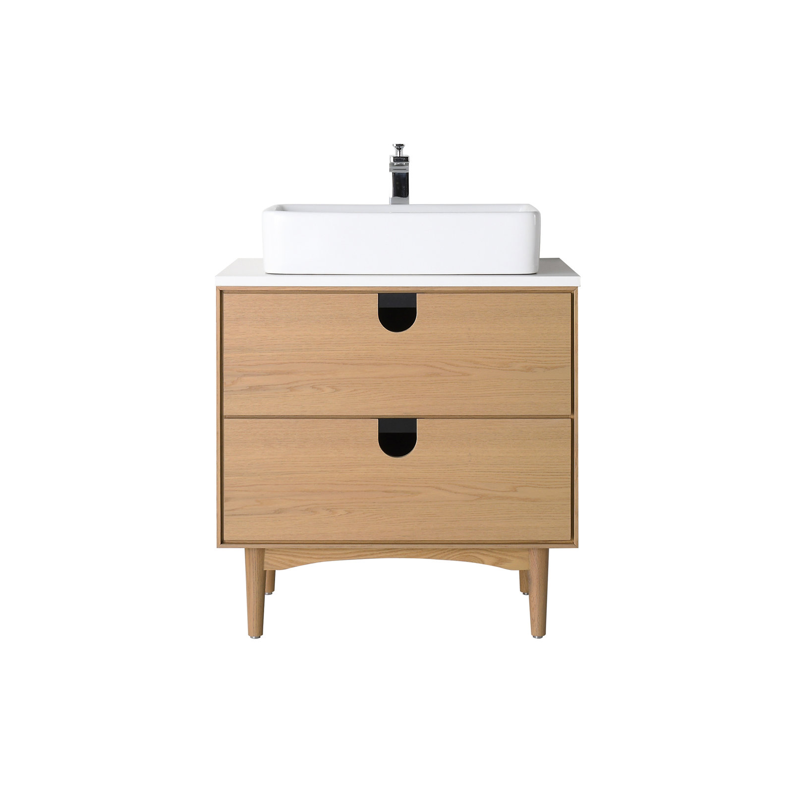 Antonina 30" Single Bathroom Vanity, Whitewash Oak