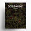 Carte de la ville de Dortmund, impression à Oranje-919597743-919597739