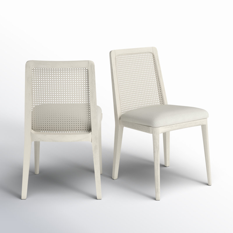 Chaise d'appoint blanche Keefe, Blanc, Blanc