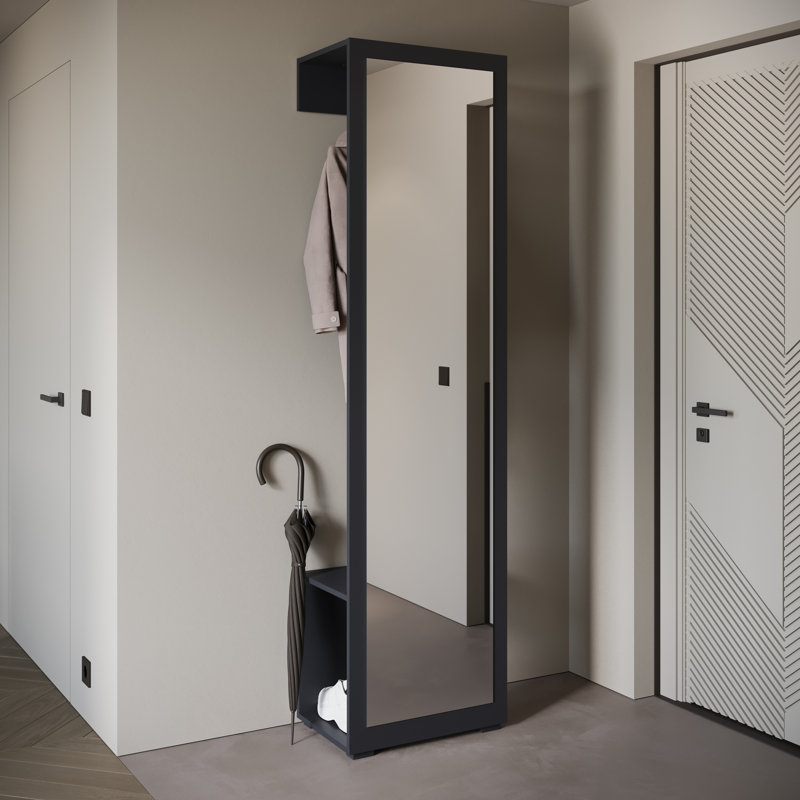 Temia Hall Tree 50cm Wide, Black