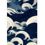 Papier peint vagues abstrait océan-1104100506