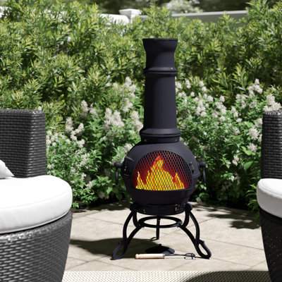 Toledo Column Cast Iron Smokeless Chimnea