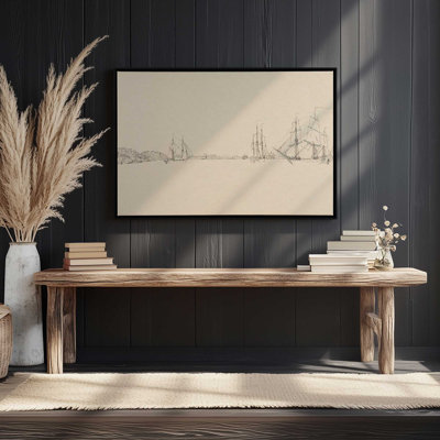 Sketch of the Harbor II  Canvas Art Print
