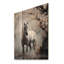 Cheval gris, rencontre mystique sur bois-269922914