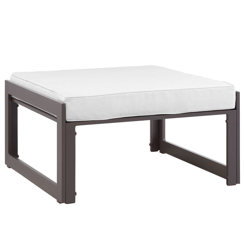 Repose-pieds d'extérieur Crowns, Blanc, Brun