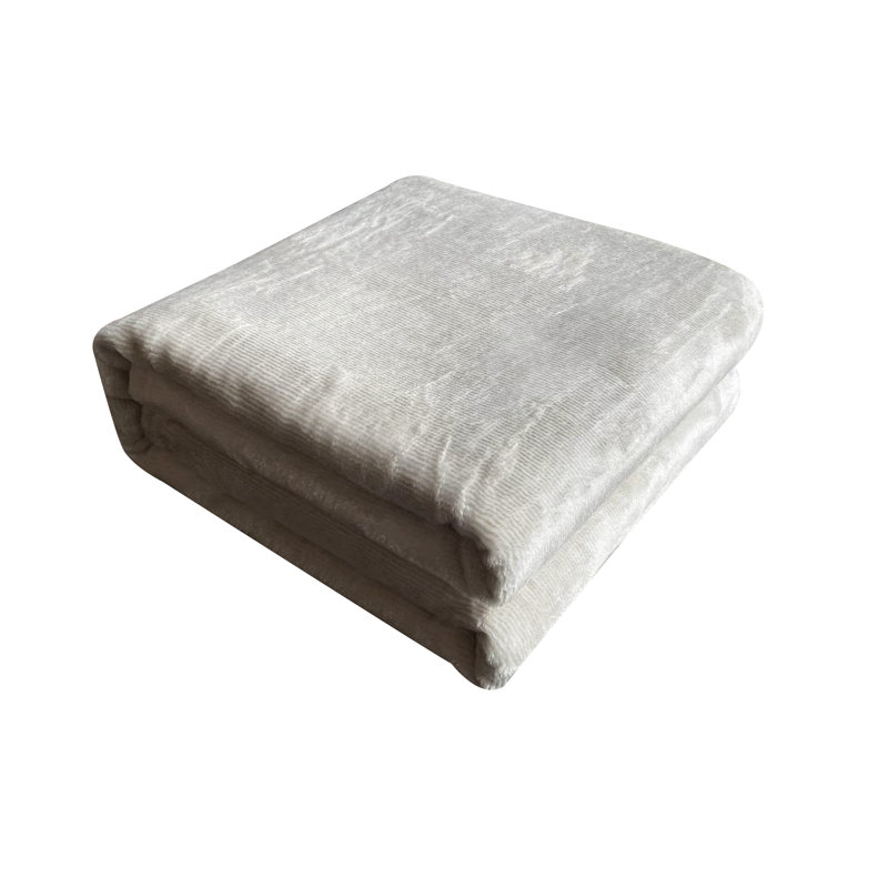 Laney Plush Throw Beige, Beige