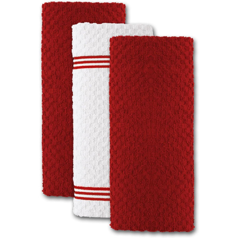 Serviette de cuisine en coton, Rouge