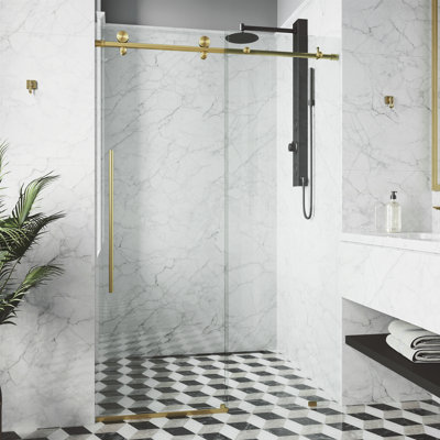 Elan E-Class 48" Frameless Sliding Shower Door