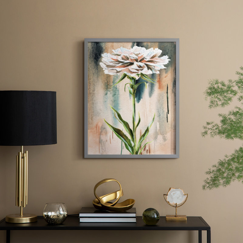 Reproduction encadrée Emerald Dream II - bois massif, Gris, H 15 po x l 12 po