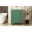 24" Bathroom Vanity With Smooth Sink, Solid Pine Wood Frame, Multifunctional Storage, Hinges, Finish, Finish Classic Legs, Shelving, Easy Assembly, Freestanding-2028400343