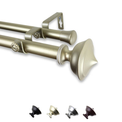 Tringle à rideaux double Moffat