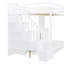 Lit escamotable innovant avec levage hydraulique et conception de bureau caché, combinant un lit superposé et un lit mezzanine pour une utilisation optimale de l'espace-678208620