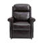 Fauteuil inclinable bleu en similicuir-2008930394