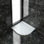 Delphina Glass Offset Quadrant Shower Enclosure with Tray-966496377-966496380
