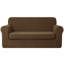 Housse de canapé en jacquard 2 pièces, housse extensible en polyester et spandex pour le salon, facile à installer et lavable-2104509669-2104509695