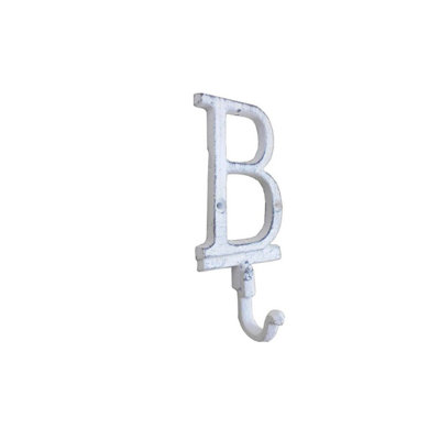 Crochet mural alphabet en fonte lettre b