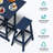 Wood-Look HDPE Bar Stool-2124618070