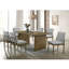 Chaise d'appoint rembourrée en gris clair