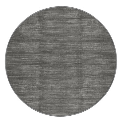 Machine Washable Solid Gray Area Rug