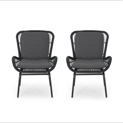 Mccaskill Patio Chair With Cushions (Set Of 2)
