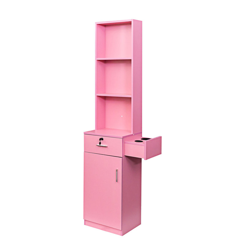 Bureau à cheveux moderne et simple, rangement multicouche, grande armoire de rangement, Rose