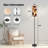 PeeNoke 68.5" Standing Floor Lamp Cow skin seamless Print animal hide brown spots white Mammals Fur Dimmable Metal Pole Lamp with Linen Lampshade LED Bulb Included