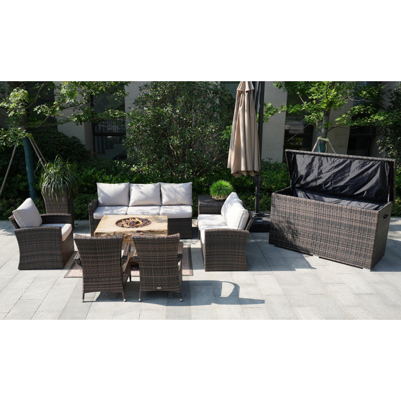 - Person Patio Conversation Set with Cushions