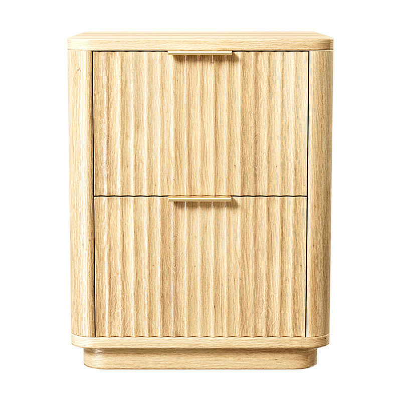 45.59cm W Bedside Table, Oak