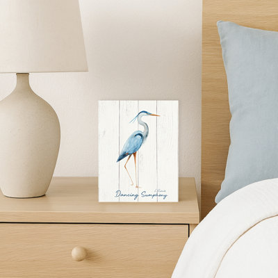 «Dancing Symphony - Blue Heron», art mural sur toile
