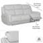 Canapé inclinable 86,5 po Rexine