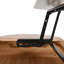 Table basse à plateau relevable avec compartiment caché, table centrale en bois partiellement assemblée, plateau de table ovale moderne pour le salon-933248538