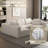 104.32*70.86 Modular Sectional Sofa Sleeper Couch, Sectional Sofa With Chaise And Ottoman, Convertible U Shaped Modular Sofa Set-1813904925