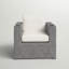 Chaise de patio avec coussins Kingsbury
