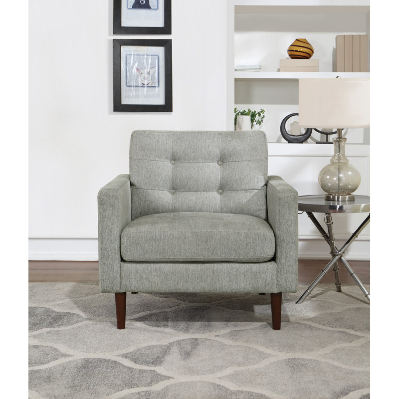 Chaise Mid-Century Grayburn, Fumée