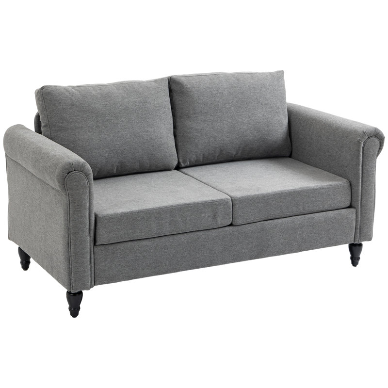 Davarious 57,9 po, 100 % polyester gris clair