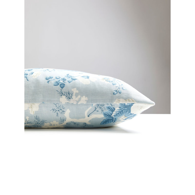 ASCOT LINEN PRINT PILLOW, Sky