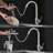 Senlesen Pull Out Kitchen Faucet with Soap Dispenser-99927373