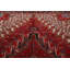 Tapis décoratif en laine noué à la main de conception unique Heriz noir/beige/rouge 8 pi x 10 pi 10 po