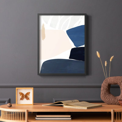 Impression sur toile Denim and Sand II - bois massif