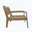 Ensemble de causeuse et table basse d'extérieur en bois d'acacia 2 pièces avec coussins-1553145036-1553145035