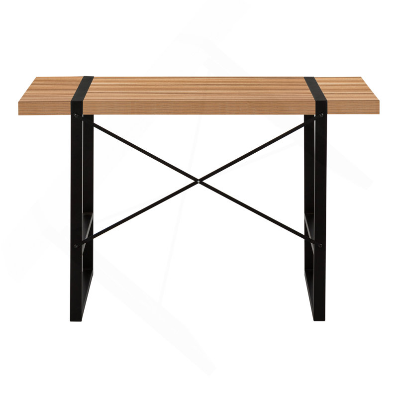 Bureau d'ordinateur polyvalent et moderne pour un travail à domicile efficace, Brun / Noir