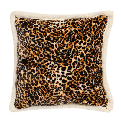  Leopard Square Pillow Cover & Insert