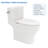 Mocoloo 1.6 Gallons GPF Elongated Comfort Height Floor Mounted Close Coupled Toilets (Seat Included)-125361118