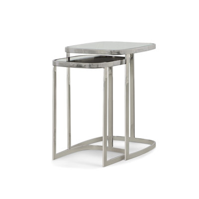 Bohdi Glass Nesting End Table