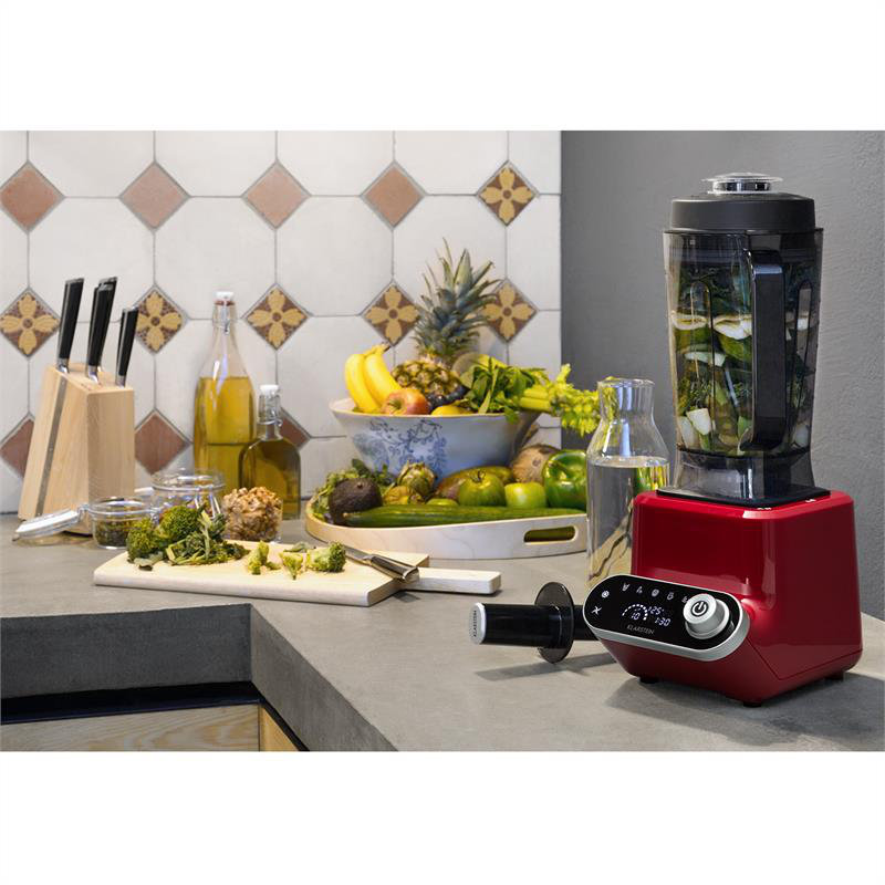 Klarstein 3 Speed 2000ml Countertop Blender, Red