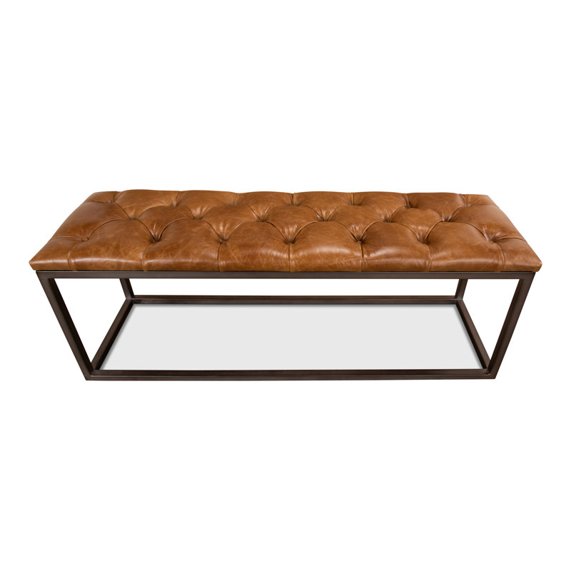 Cologne Leather Dining Bench