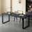 Black Rectangle Solid Wood Dining Tables-108896110