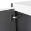 Armoire latérale de salle de bain 12 po, 2 portes à fermeture douce, conception à fixation flottante