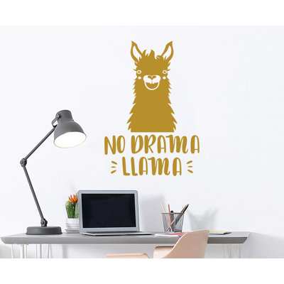 Décalcomanie murale de chambre de bébé llama